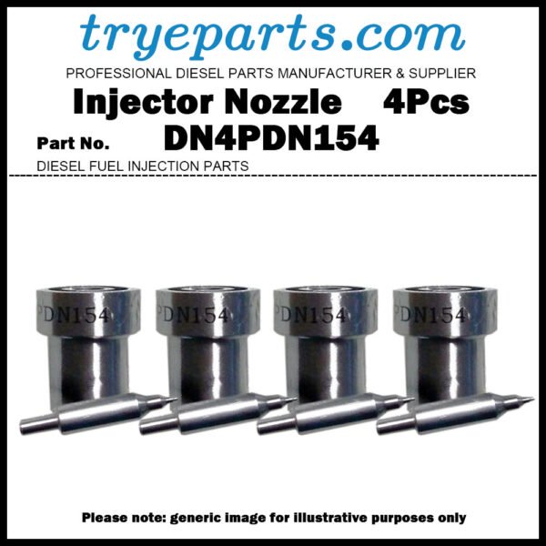 4Pcs Diesel Fuel Injector Nozzle Tips NP-DN4PDN154 105007-1540 DN4PDN154 for KUBOTA D1005 D1105 D1105-T D905 V1305 V1505 V1505-T