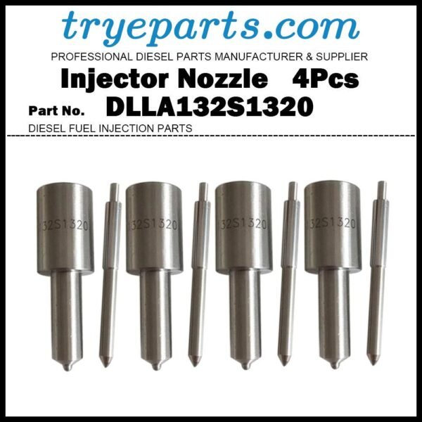 4Pcs Diesel Fuel Injector Nozzle Tips 0433272997 DLLA132S1320 99469341 for CASE IH JX65 JX70 JX85 JX90 New Holland TD60 TD70 TD80 TD90 / Injector 0432291494 0432291505 0432291509
