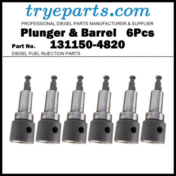 6Pcs Pump Element Plunger and Barrel A836 131150-4820 for CATERPILLAR 350 C6.4 Diesel Fuel Engine Pump Parts