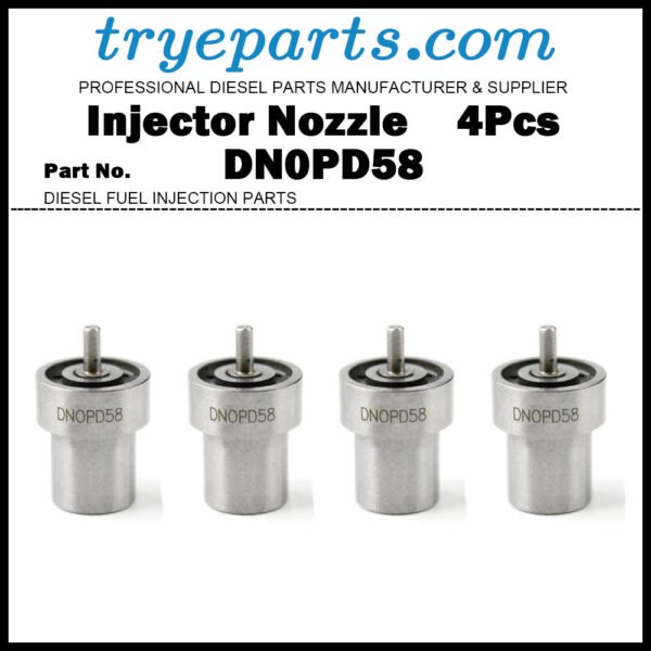4Pcs Diesel Fuel Injector Nozzle Tips DN0PD58 DNOPD58 093400-5581 for Toyota Land Cruiser Prado Hiace Hilux 2.4TD 2L-T/2L-TE/2L-THE
