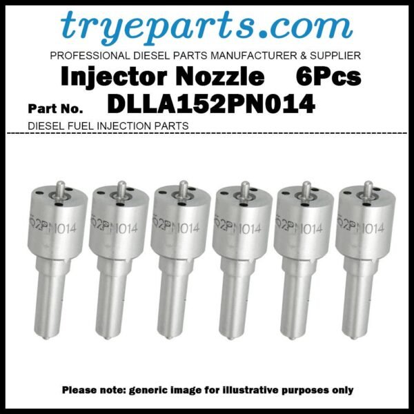 6Pcs Diesel Fuel Injector Nozzle Tips 105017-0140 DLLA152PN014 NP-DLLA152PN014 6206113130 for Komatsu D31P PC100-5 PC150-5 PC75UU-2 Engine 4D95L S4D95L 6D95L S6D95L / 105118-4160	6206113100 105118-4300	6206113200 105118-5450 6207113500