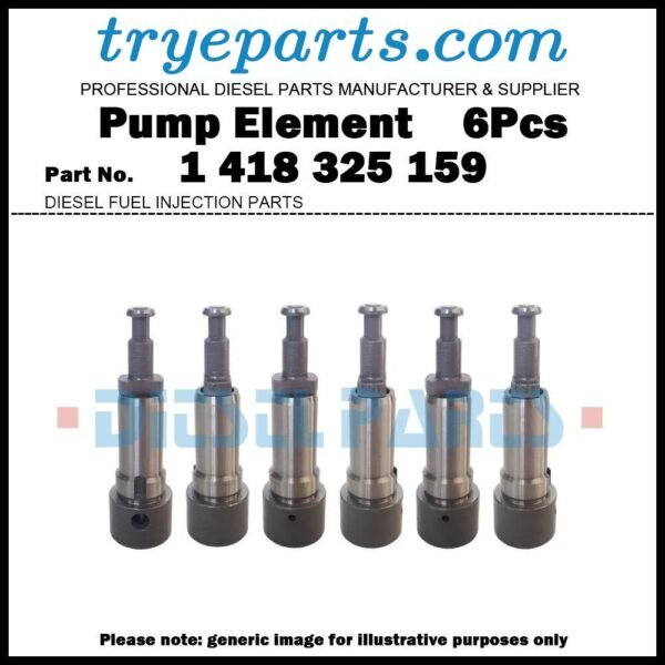 6Pcs Pump Element Plunger and Barrel Assy 1418325159 04153087 1325-159? for Deutz Diesel Fuel Engine Pump Parts