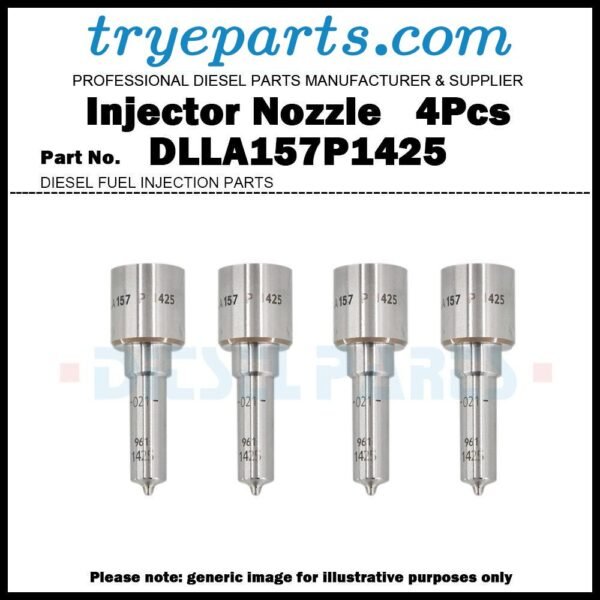 4x Diesel Fuel Injector Nozzle Tip DLLA157P1425 for Mitsubishi Canter 4.9L 4M50 0445120049