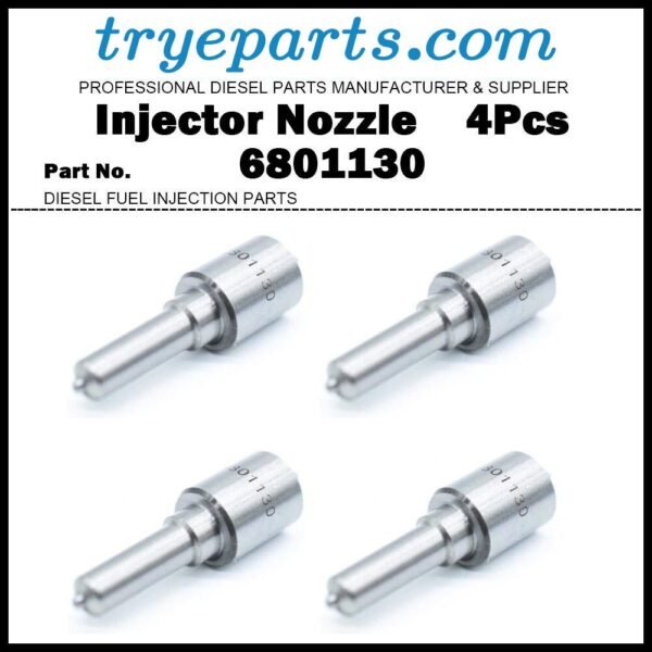 4Pcs Diesel Fuel Injector Nozzle Tip 6801130 for CASE Cummins 4B 4BT 3.9L  6760519 3917567R