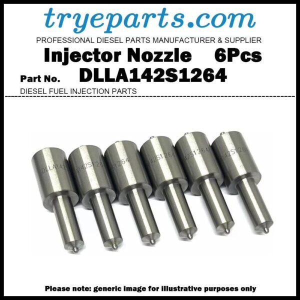 6Pcs Diesel Fuel Injector Nozzle Tip DLLA142S1264 for Mercedes Benz L1114 L1314 L1514 5.7D OM352