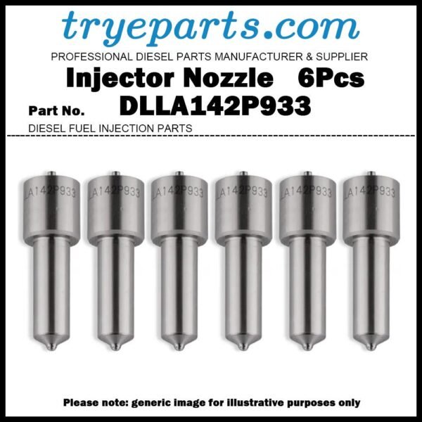 6Pcs Diesel Fuel Injector Nozzle Tips DLLA142P933 for Komatsu SAA6D170E 095000-6290 6245-11-3100 Denso 6290 Injector
