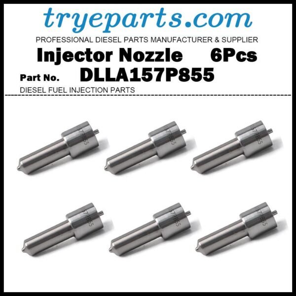 6x Diesel Fuel Injector Nozzle Tip DLLA157P855 for Mitsubishi Fuso FK 6M60 095000-5450 ME302143
