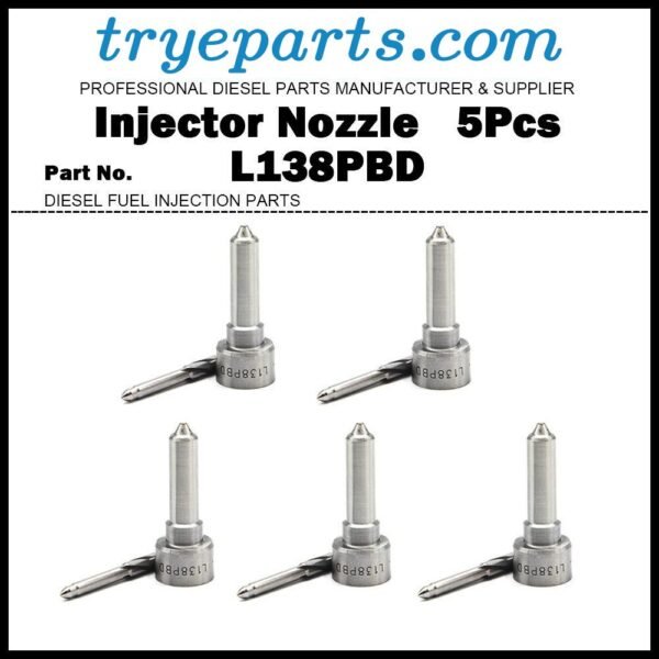 5Pcs Diesel Fuel Injector Nozzle Tip L138PBD L138PRD for Ssangyong Kyron Rxton 2.7 EJBR04601D