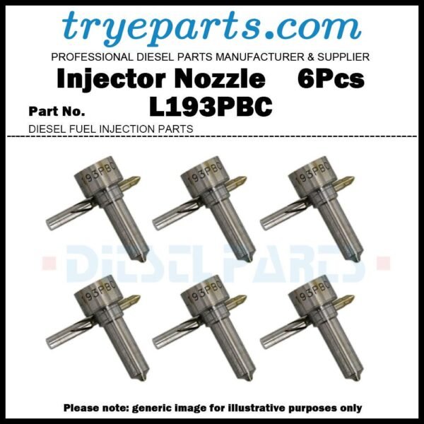 6x Diesel Fuel Injector Nozzle Tip L193PBC for VOLVO FH12 D13A BEBE4D24004 BEBE4D24104 85003266