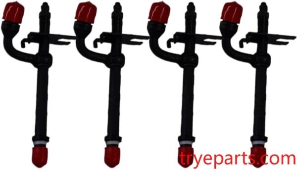 Diesel Pencil Injector 27336 RE37503 AR90024 4Pcs Set Fuel Injection System Nozzle Compatible with John Deere 2140 2250 2630 2650 3340