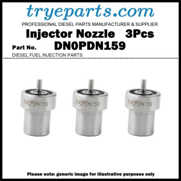 3x Diesel Fuel Injector Nozzle Tips 105007-1590 NP-DN0PDN159 DN0PDN159 119515-53010 for Yanmar 2TNV70 3TNV70 3TNM68 3TNM72