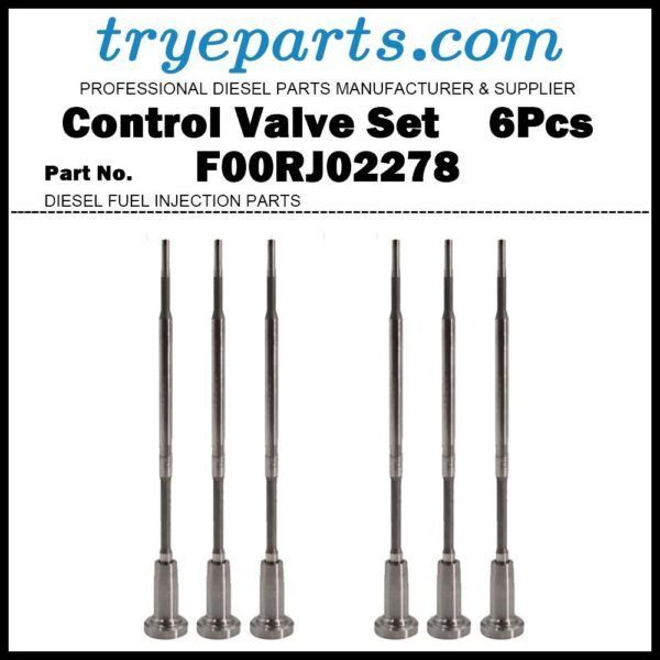 6Pcs Common Rail Fule Injector Control Valve Set F00RJ02278 for Mitsubishi Fuso Truck Bus 6M70 / Fuel Injector 0445120109 0445120058 ME356178