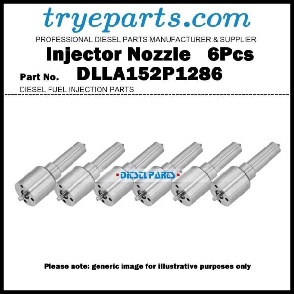 6Pcs Diesel Fuel Injector Nozzle Tips DLLA152P1286 0433171809 for DAF XF95 95XF 12.6D 0432191315 1606963