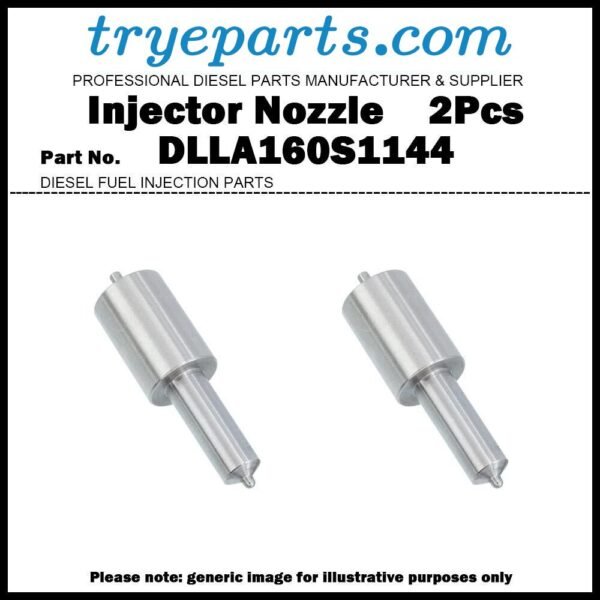 2Pcs Diesel Fuel Injector Nozzle DLLA160S1144 9430034285 for Simpsons Tafe 1053
