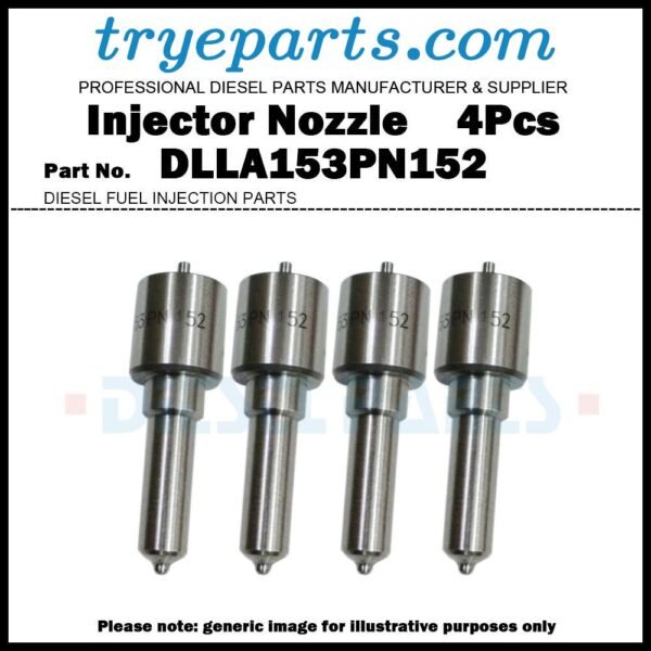 4Pcs Diesel Fuel Injector Nozzle Tips 105017-1520 DLLA153PN152 NP-DLLA153PN152 for ISUZU D-Max Hilander Wizard Panther 4JA1 / 8970910510 105118-5731