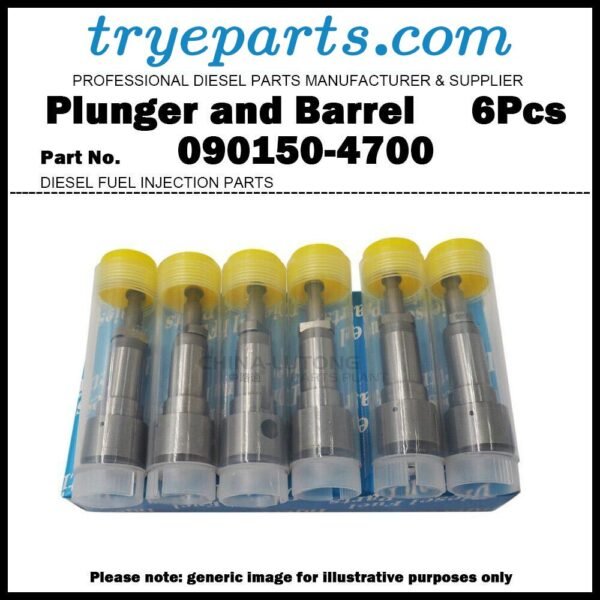 6Pcs Pump Element Plunger and Barrel 4700 090150-4700 for HINO 500 H06C H06CT H07C Diesel Fuel Engine Pump Parts