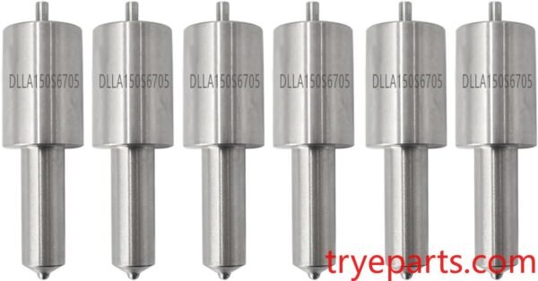 6PCS Diesel Fuel Injector Tips DLLA150S6705 Injectors Nozzle 0433270181 Compatible with PERKINS 2646842 2645C609 2645666 Massey Ferguson 1447227M1 1447227Z1 1447228M91
