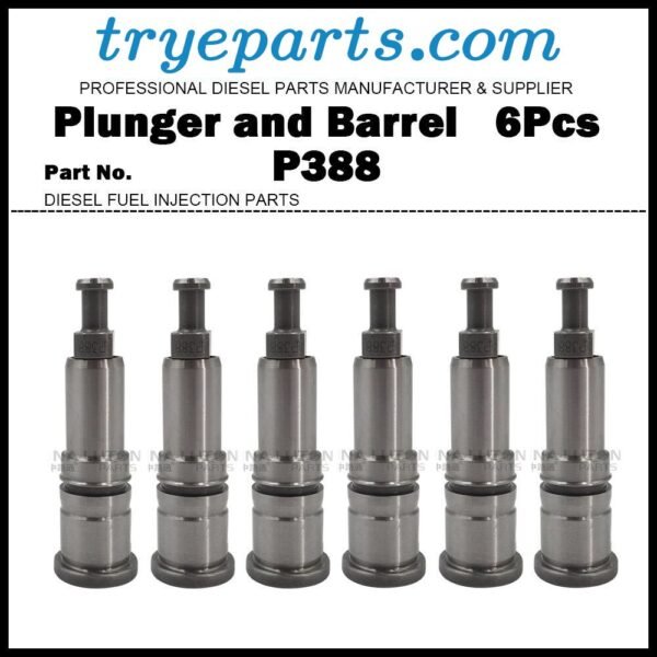 6Pcs Pump Element P388 Plunger and Barrel P388 134154-0720 for ISUZU Forward 6HK1 Diesel Fuel Engine Pump Parts