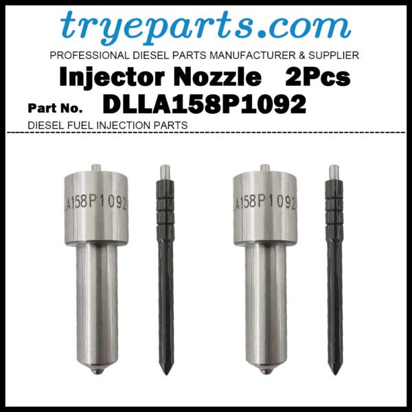 2Pcs Diesel Fuel Injector Nozzle Tips 093400-1092 DLLA158P1092 for Isuzu F Series N Series 4HK1 6HK1 095000-6360 095000-6363 095000-6366 095000-5340 095000-5341 095000-5344 8-97602485-0 8-97602485-1 8-97602485-4 8-97609788-3 8-97609788-6 DCRI105340