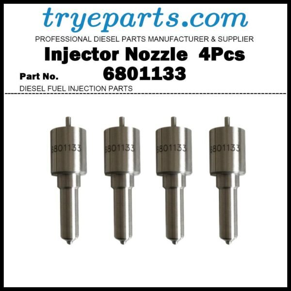 4Pcs Diesel Fuel Injector Nozzle Tip 6801133 for Ford 6640 FONN9F593BA FONN9F593BB 6704803