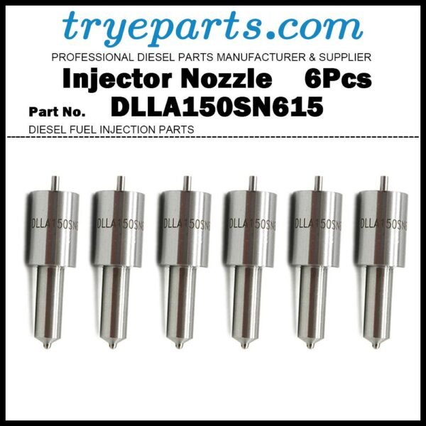 6Pcs Diesel Fuel Injector Nozzle Tips 105015-6150 DLLA150SN615 9432610223 NP-DLLA150SN615 for MITSUBISHI Fuso Aero Star Canter Fighter Super Great / 6D22 6D22T 6D22TC