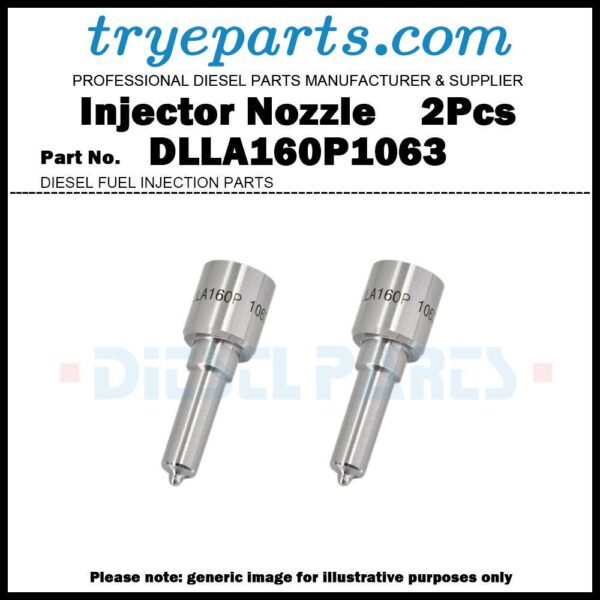 2Pcs Diesel Fuel Injector Nozzle Tip DLLA160P1063 for BMW E46 320D 330D E60 530D E65 730D X5 E53