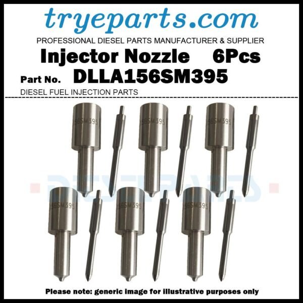 6Pcs Diesel Fuel Injector Nozzle Tips DLLA156SM395 105019-2312 for ISUZU GIGA 6WF1 6WF1TC 6WF1TCC 105110-7814 1153003724 105110-8300 1153004270