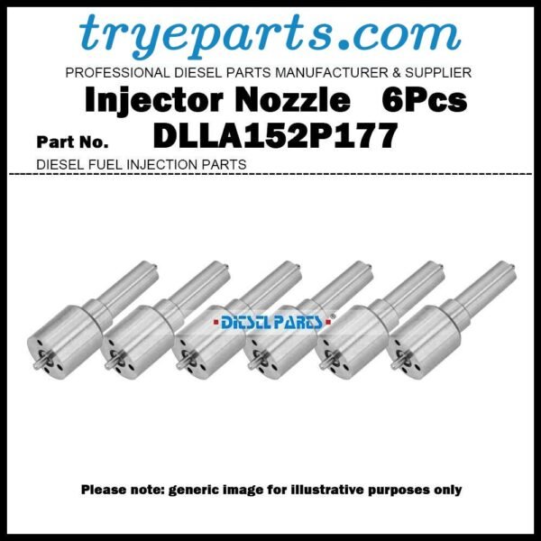 6Pcs Fuel Injector Nozzle Tips DLLA152P177 F019121177 for Yuchai