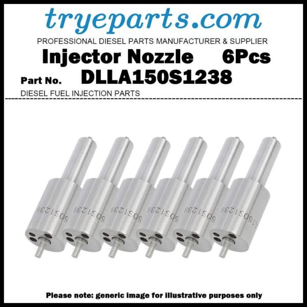 6Pcs Diesel Fuel Injector Nozzle Tip DLLA150S1238 0433271655 1257360 for DAF 85 95 11.6D 1249239