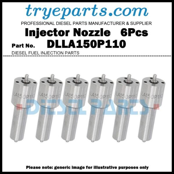 6x Diesel Fuel Injector Nozzle Tip DLLA150P110 424531 for VOLVO B10M ONIBUS 9.6d 0432191815