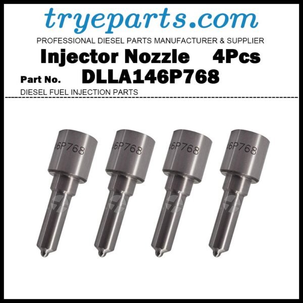 4Pcs Diesel Fuel Injector Nozzle Tips 093400-7680 ME743700 DLLA146P768 ND-DLLA146P768 for Mitsubishi Fuso Canter 4D34 / 093500-7510 093500-7500 ME220255 ME215124