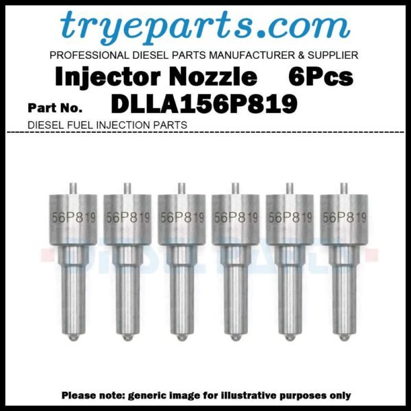 6Pcs Diesel Fuel Injector Nozzle Tip DLLA156P819 for Mercedes Benz OM904 OM906 OM909 A0040171121