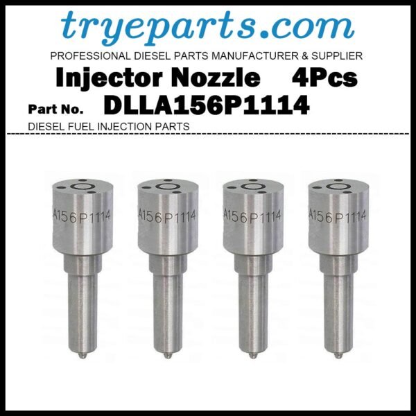 4Pcs Diesel Fuel Injector Nozzle DLLA156P1114 0433171719 for HUYNDAI H1 Starex Kia Sorento 2.5d D4CB / Injector 33800-4A000 0445110091 0445110092 0445110306 33800-4A000Y 33800-4A000N 33800-4A000Z